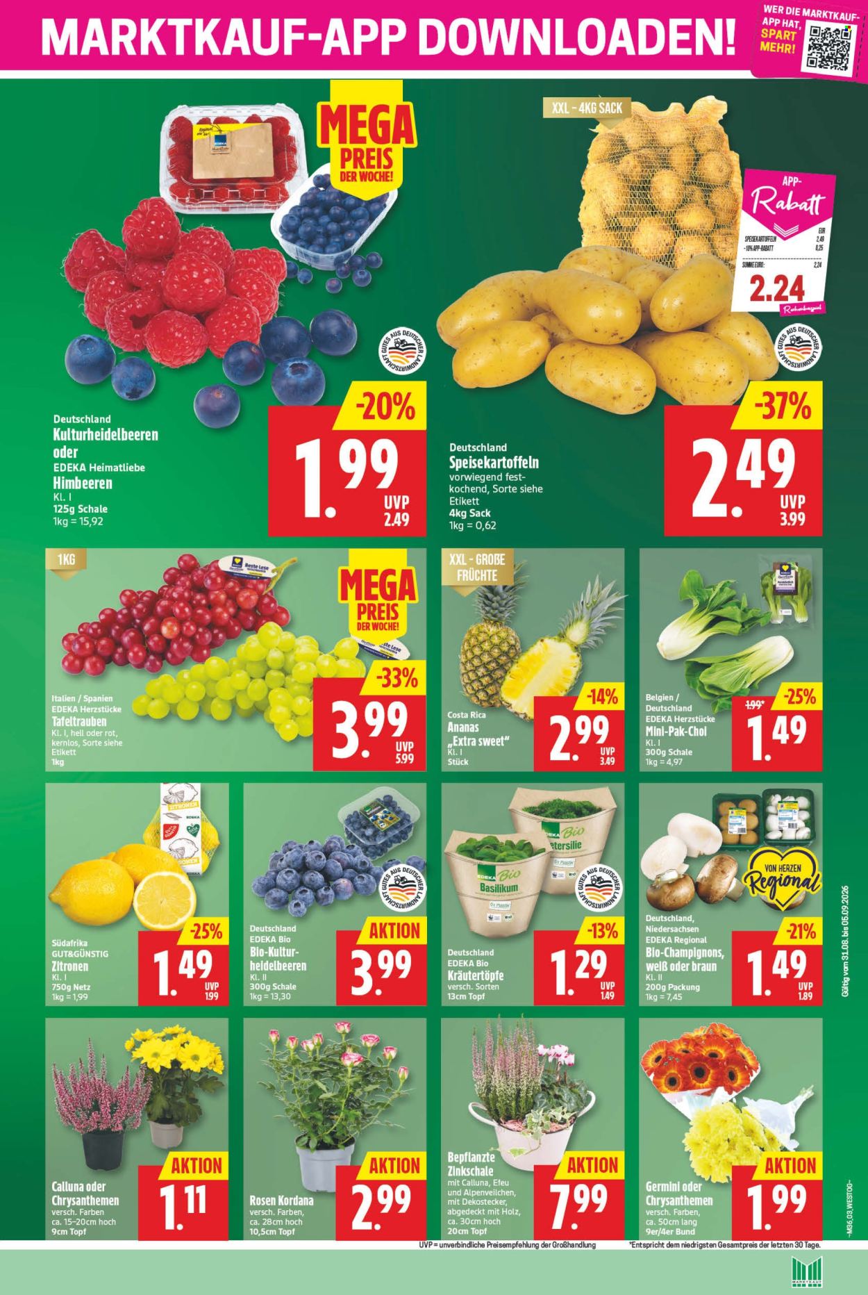 Marktkauf Prospekte  - 31.8.2026 - 5.9.2026. Seite 3