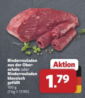 Rinderrouladen aus der Oberschale oder Rinderrouladen klassisch gefüllt
