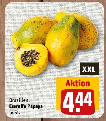 Brasilien: Essreife Papaya