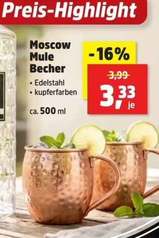 Moscow Mule-Becher
