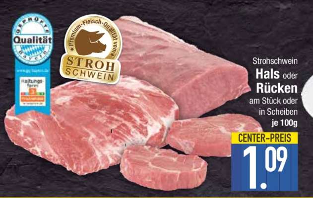 Strohschwein Hals oder Rücken