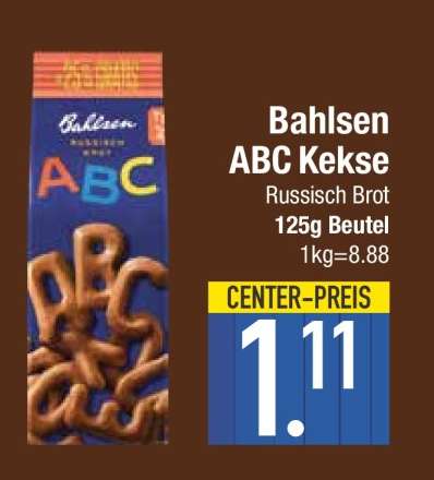 Bahlsen ABC Kekse