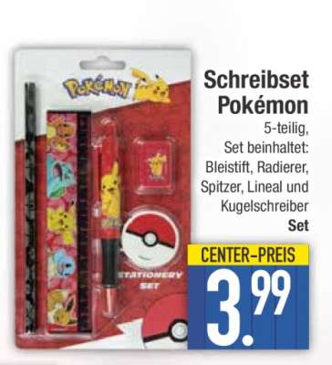 Schreibset Pokémon