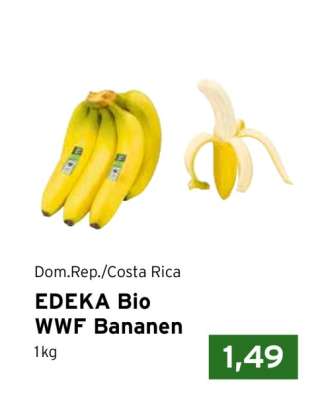 EDEKA Bio WWF Bananen