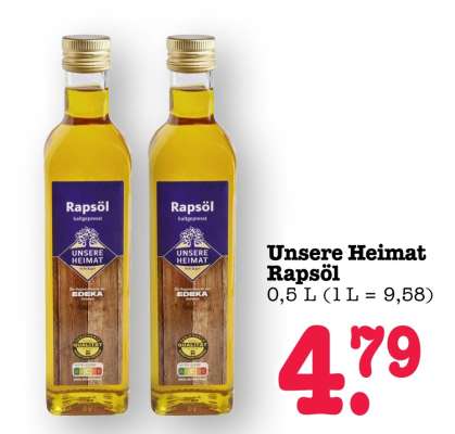 Unsere Heimat Rapsöl