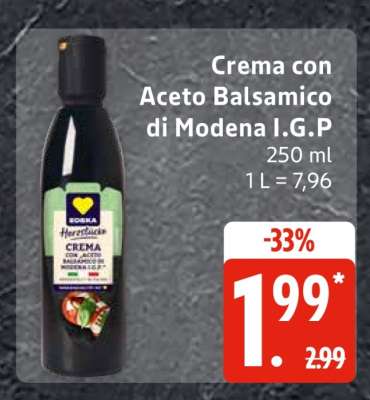 Crema con Aceto Balsamico di Modena I.G.P.