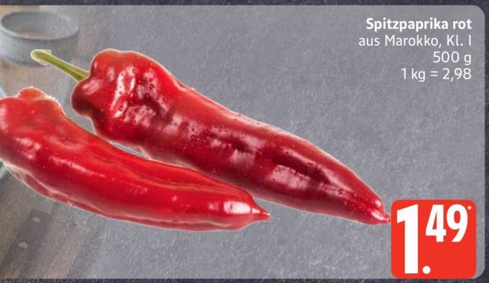 Spitzpaprika rot*