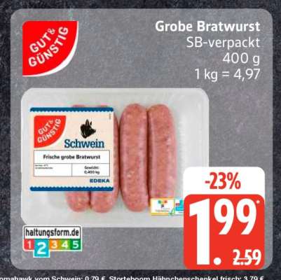 Grobe Bratwurst