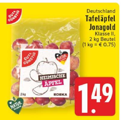 Tafeläpfel Jonagold