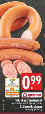 Schinkenfleischwurst