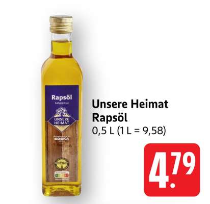 Unsere Heimat Rapsöl