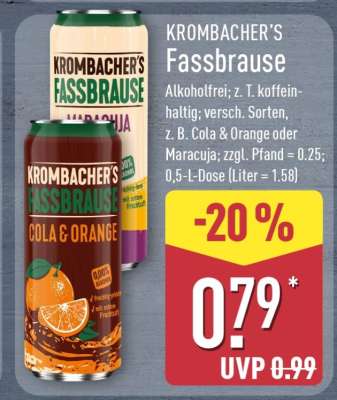 KROMBACHER'S Fassbrause