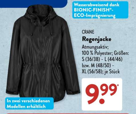CRANE Regenjacke