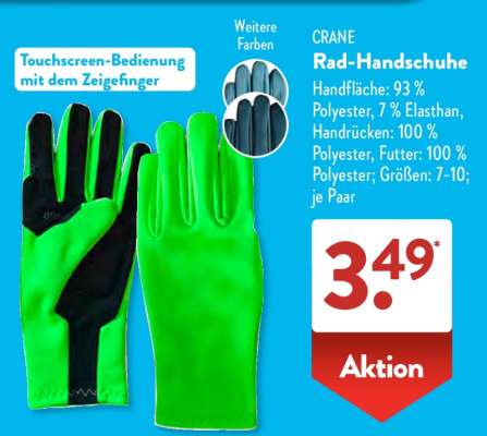 CRANE Rad­-Handschuhe