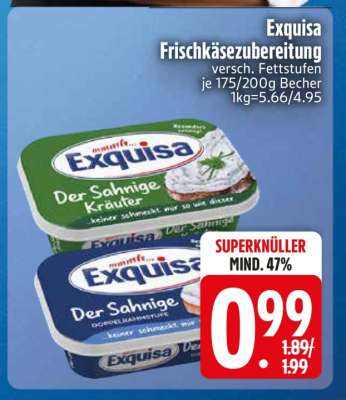 EXQUISA Frischkäsezubereitung