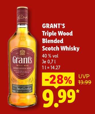 GRANT'S Triple Wood Blended Scotch Whisky