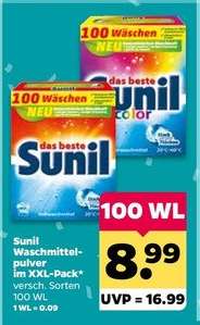 Sunil Waschmittelpulver im XXL-Pack