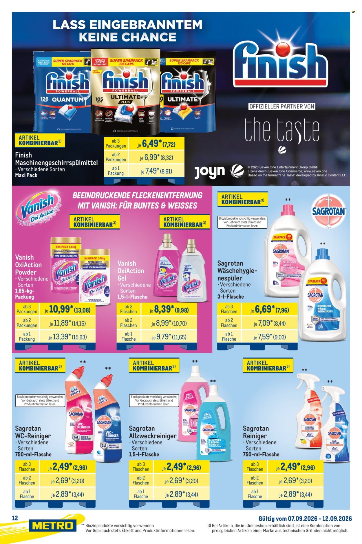 Metro Prospekte  - 7.9.2026 - 12.9.2026. Seite 12