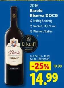 Barolo Riserva DOCG