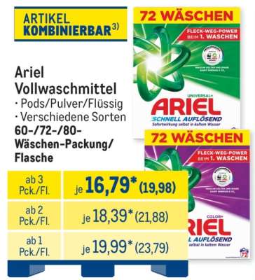 Ariel Vollwaschmittel
