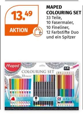 MAPED COLOURING SET