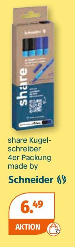 share Kugelschreiber 4er Packung