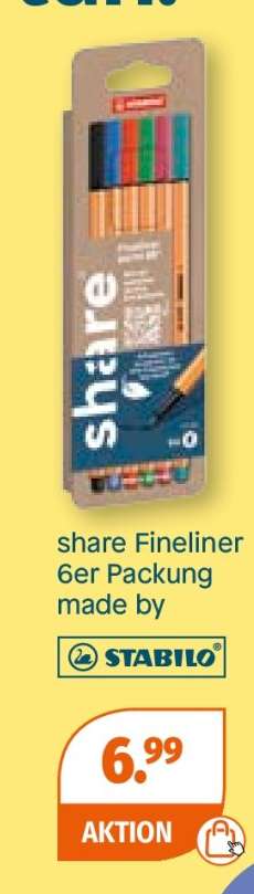 share Fineliner 6er Packung
