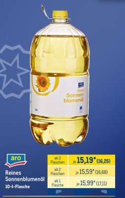 Reines Sonnenblumenöl