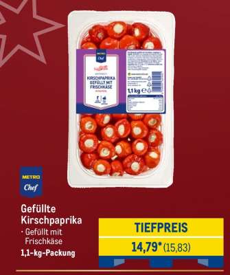 Gefüllte Kirschpaprika