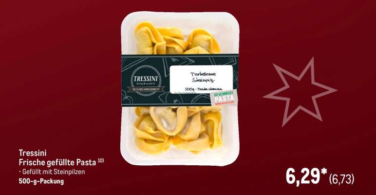 Tressini Frische gefüllte Pasta