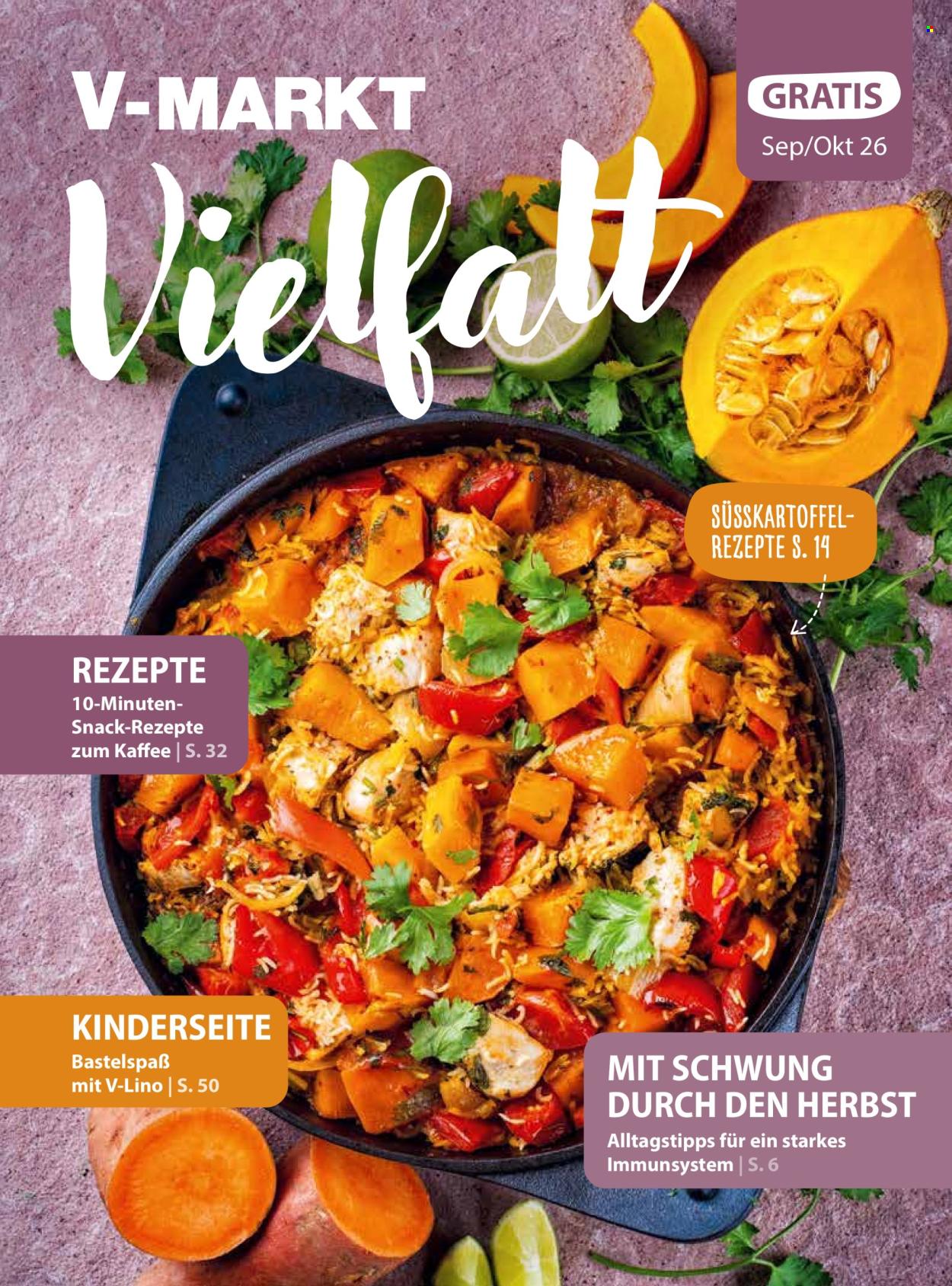 V-Markt Prospekte  - 1.9.2026 - 31.10.2026. Seite 1