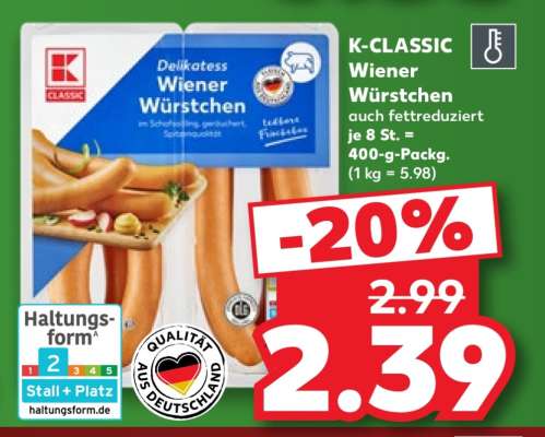 K-CLASSIC Wiener Würstchen