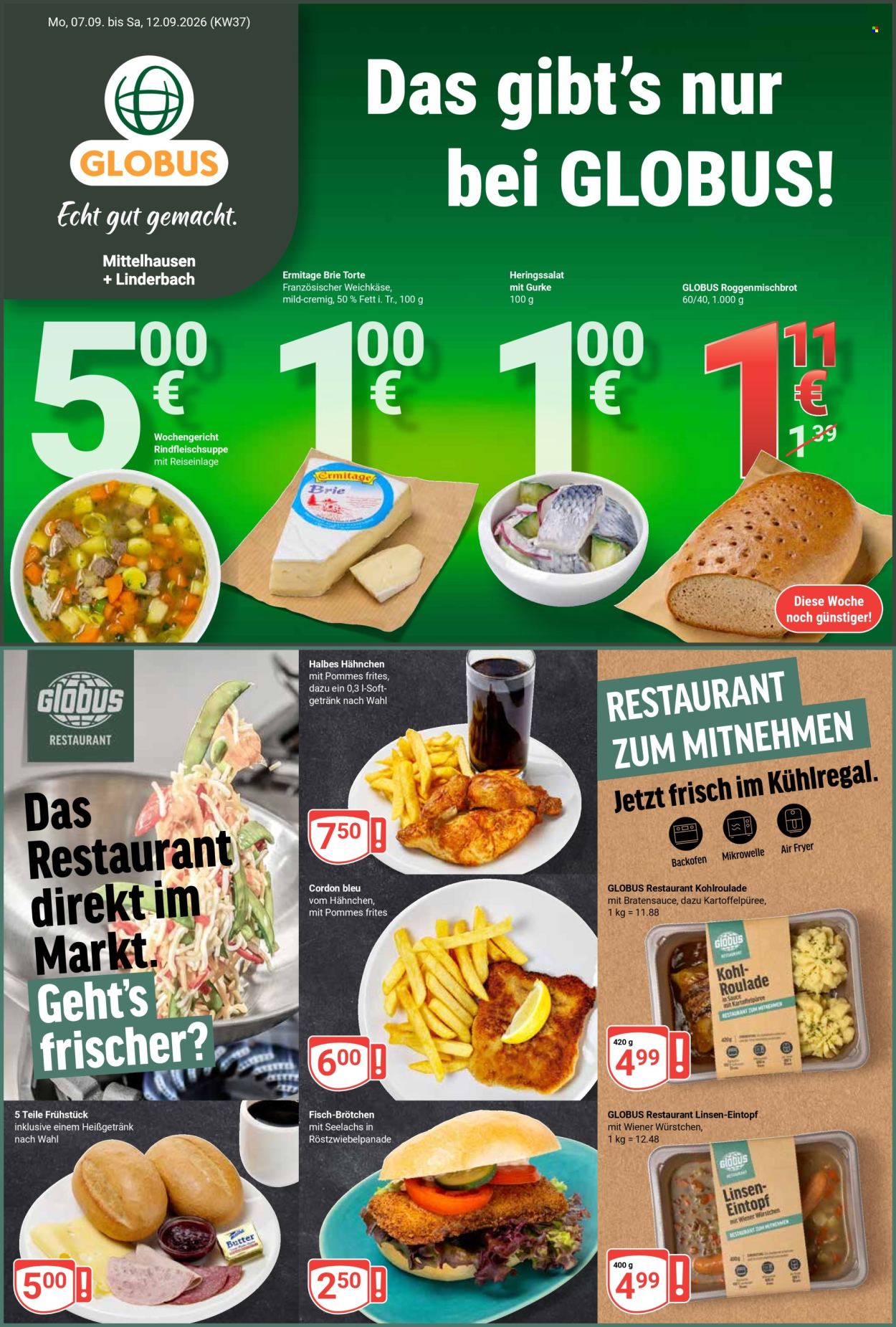 Globus Prospekte  - 7.9.2026 - 12.9.2026. Seite 1