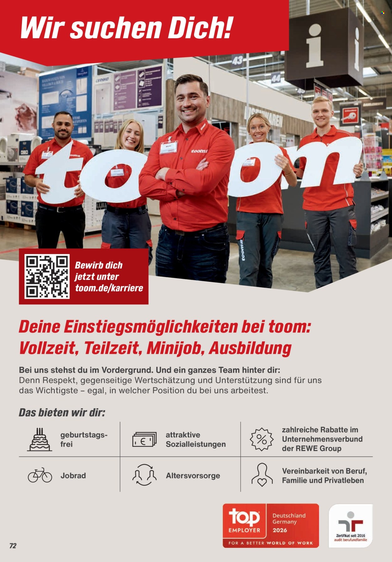 toom Baumarkt Prospekte  - 10.9.2026 - 28.2.2027. Seite 72