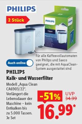 PHILIPS Kalk- und Wasserfilter