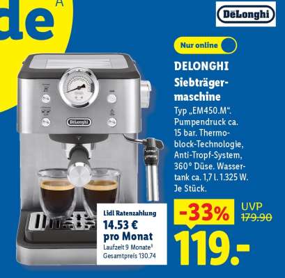 Delonghi Siebträgermaschine