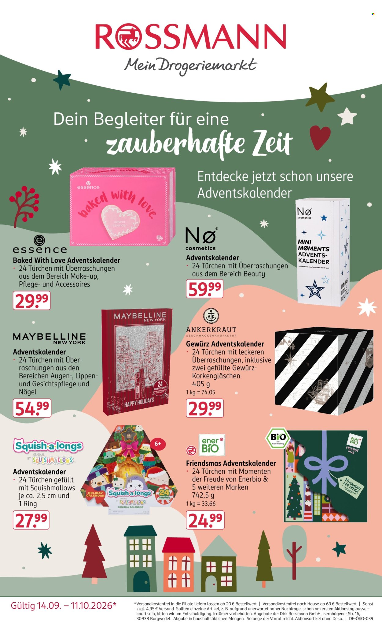 Rossmann Prospekte  - 14.9.2026 - 11.10.2026. Seite 1