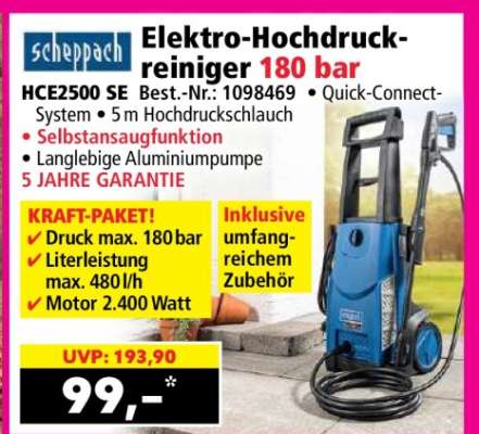 Elektro-Hochdruckreiniger 180 bar