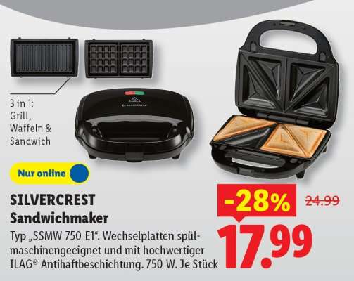 SILVERCREST Sandwichmaker