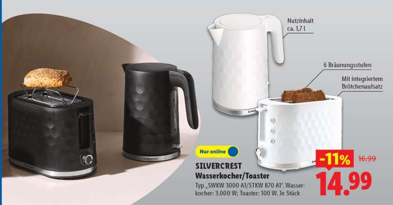 SILVERCREST Wasserkocher/Toaster