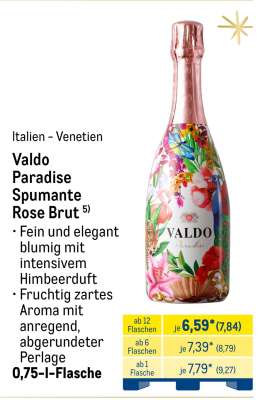 Valdo Paradise Spumante Rose Brut