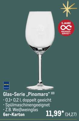 Glas-Serie „Pinomaro“
