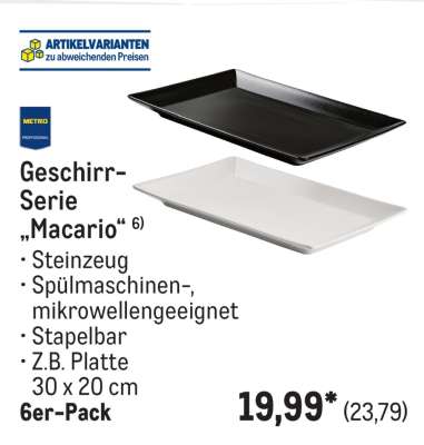 Geschirr-Serie „Macario“