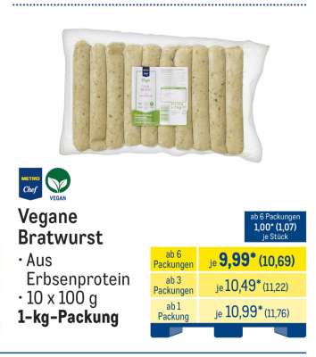 Vegane Bratwurst