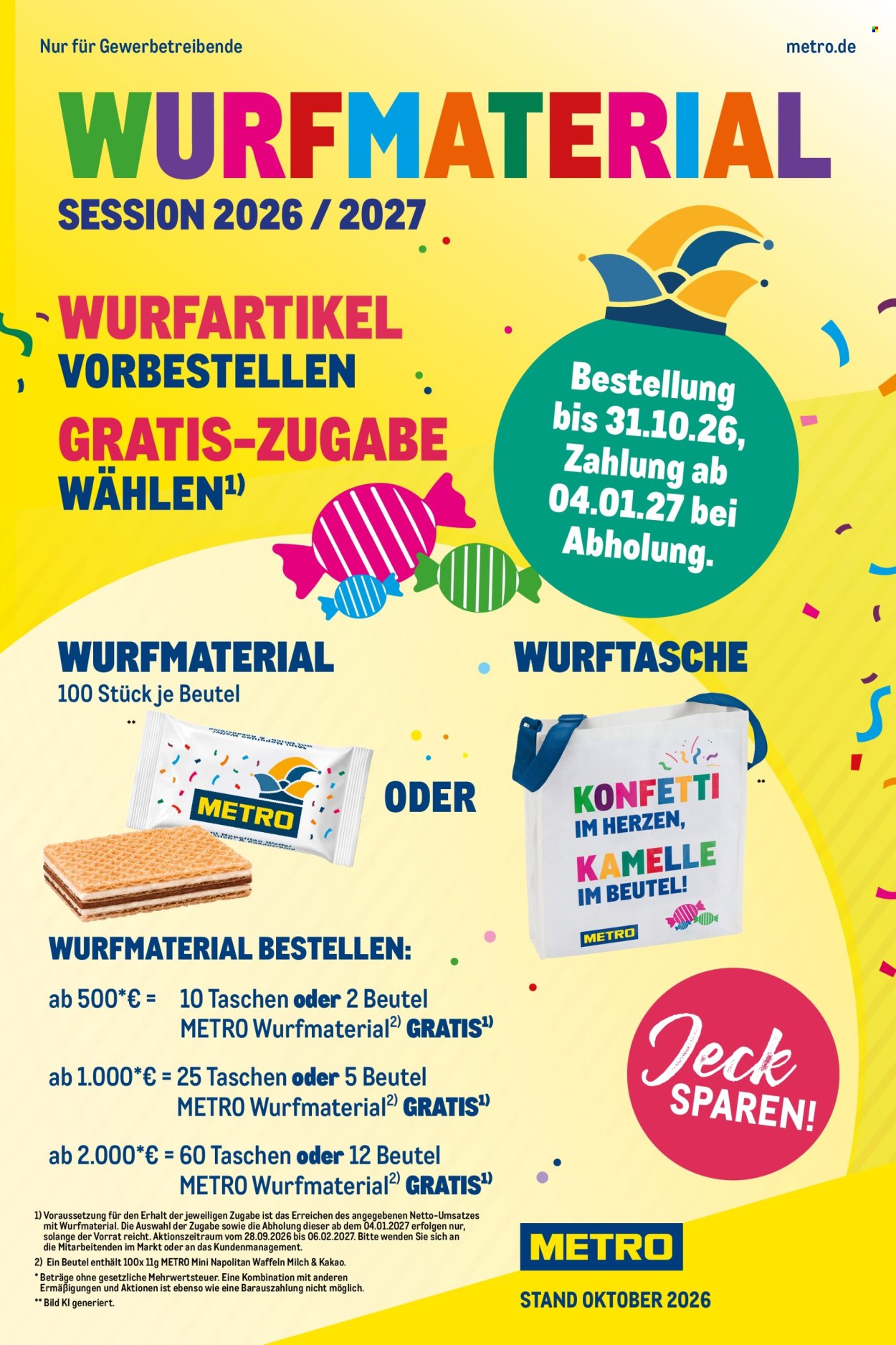 Metro Prospekte  - 28.9.2026 - 6.2.2027. Seite 1