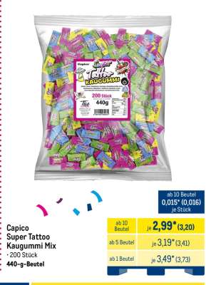 Capico Super Tattoo Kaugummi Mix
