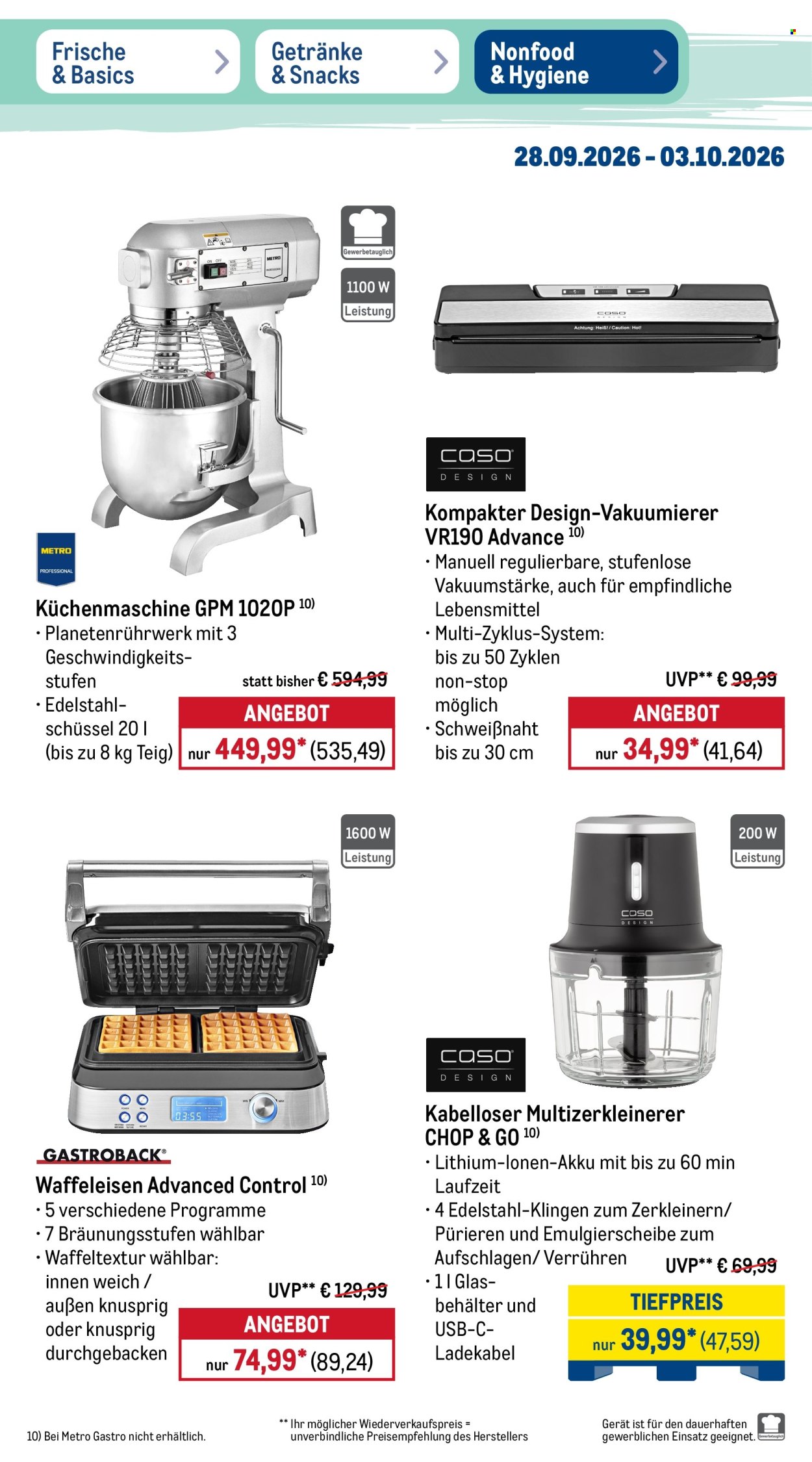 Metro Prospekte  - 28.9.2026 - 3.10.2026. Seite 39