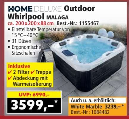HOME DELUXE Outdoor Whirlpool MALAGA