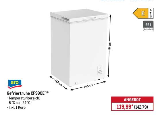 Gefriertruhe CF990E