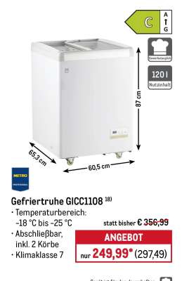 Gefriertruhe GICC1108
